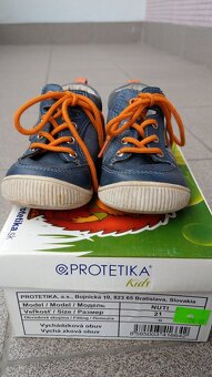 Protetika, celokožené kotníkové ortopedické topánky, veľ. 21 - 3