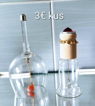 Retro sklo - modré, ružové - 3