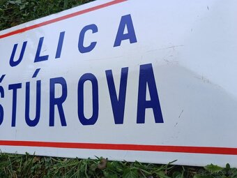 smaltovaná tabuľa Ulica Štúrova - 3