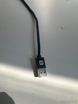 Swissten USB A lightning nabíjací kábel 20cm pletený - 3