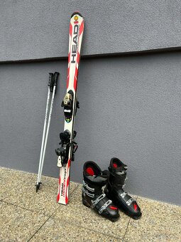 Lyže + lyžiarky + palice - 3