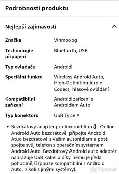 Bezdrôtový Android Auto adapter - 3