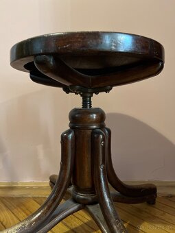 Stará klavírna šróbovacia stolička - 3