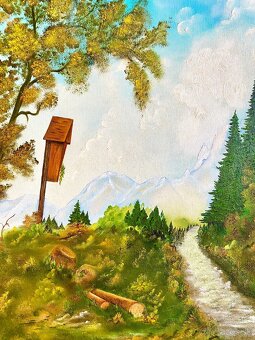 Starý obraz, olejomalba - 3