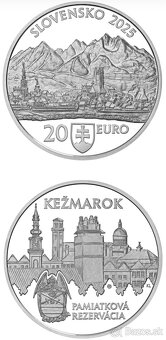 20 Euro Kezmarok Pamiatkova rezervacia, strieborna minca - 3