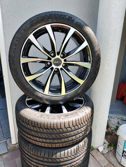 Hliníkové alu disky MAK 5x112 s novými letnými pneu - 3