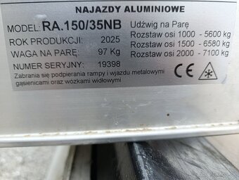 Hliníkové nájazdy do 7100kg - 3