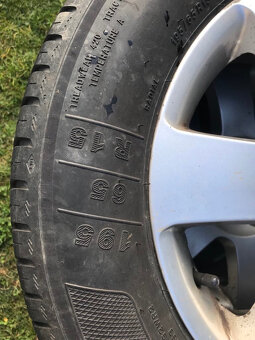 Hliníkové disky s pneumatikami 195/65 R15 - 3