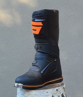 Predám mx sx čižmy SHOT camo sivé oranžové - 3
