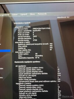 Predám MacBook AIR M1, 8GB/256GB, TOP, ZARUKA SK, CYKLOV - 3