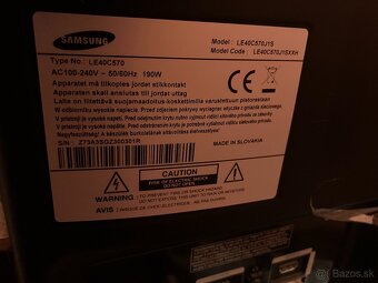 Samsung LE40C570J1S 40"/102cm - 3