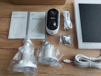 Wi-Fi solárna kamera 2K Arenti GO1 & SP2-C - 3