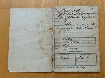 R.-uh. vojenský preukaz Detva 1871 - 3