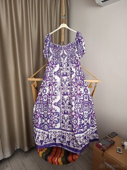 Dámske šaty nové purpurové XL - 3