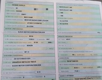 motor M13A Suzuki SWIFT 1.3 2007 DVERE, PREVODOVKA a iné DIE - 3