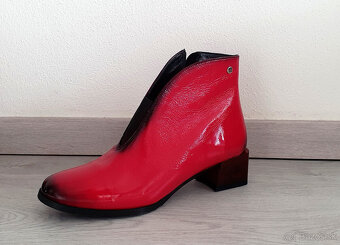 Kožené členkové čižmy Maciejka v.40 - 3