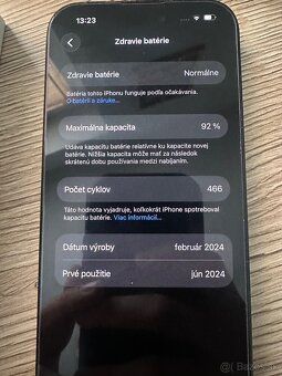 iPhone 15 – 128 GB – Black – 92 % batéria - 3