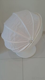 Otočné kreslo IKEA,biela/červená - 3