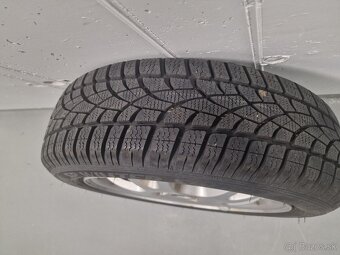 Predám alu R16 4x100 s pneu DunlopWinter Sport 3D 175/60 - 3