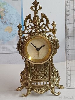 Staršie stolove - krbove mechanicke hodiny & budik - 3