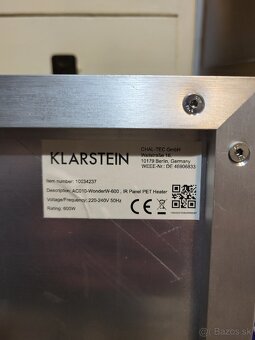 Úsporný vykurovací salavi panel klarstein - 3