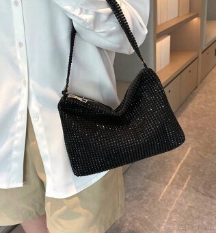 Dámska večerná kabelka nová trblietavá - 3