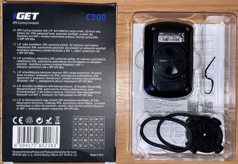 Predám cyklopočitač iGET C200, GPS, plus senzor ASPD70 - 3