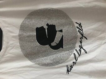 NOVÉ KARL LAGERFELD gliter damske tricko L - 3