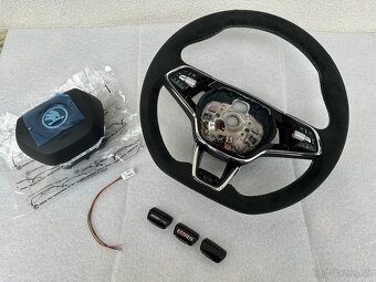 Volant zkoseny DSG VRS airbag skoda octavia IV vyhrievany - 3
