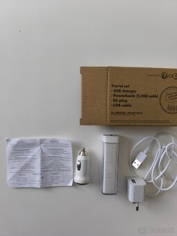 cestovný set usb charger, Power banka, EU plug, usb kábel - 3