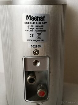 Predám reproduktory MAGNAT HOME NEEDLE ALU SAT - 3