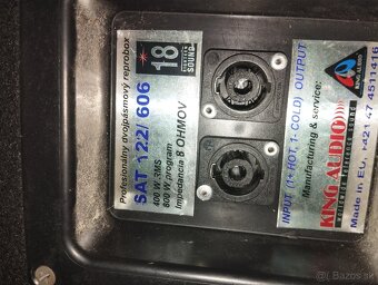 Repro sústava trojpasmo 600 wats 260€ - 3