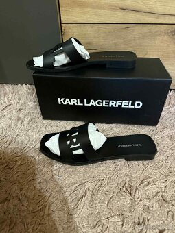karl lagerfeld kozene nove damske slapky-sandalky - 3