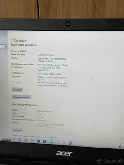 Notebook Acer Extensa 25 - 3