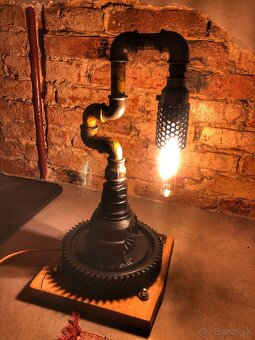 Industriálna lampa - STEAMPUNK IV - 3