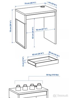 Písací stôl- Ikea-Micke - 3