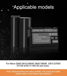 Dualna LCD USB nabijacka pre Nikon EN-EL15 - 3