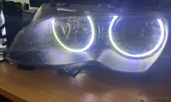 BMW e46 fl Bi-xenon svetlá s angels eyes - 3