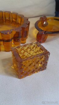 Medové sklo Art Deco - 3