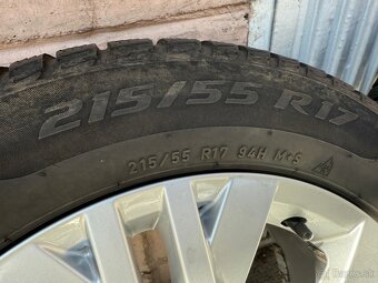 17" Elektrony VW 5x112 so zimnymi pneu 215/55 R17 - 3