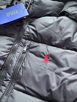 Polo ralph lauren čierna zimná bunda - L - 3