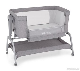 FEEDO Postieľka polohovateľná s funkciou kolísky Swing - 3