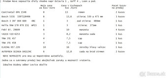 NOVE Lacne autodiely Octavia 1 / Golf 4, Leon.. - 3