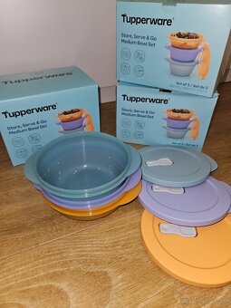 3ks nádoby do mikrovlnky Tupperware nové - 3