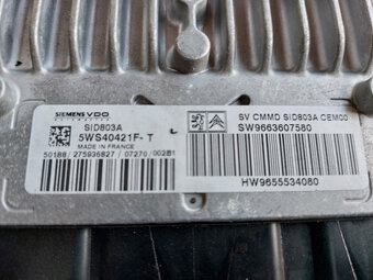 set BSI + riadačka + klúč Citroen C4 2.0hdi 100kw RHR 2008 - 3