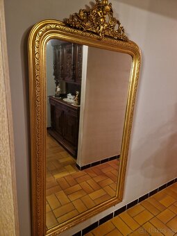 Krasne starožitné zrkadlo drevené - 3