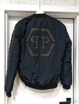 NOVA Philipp Plein panska logivana zimna bunda s kamienkami - 3