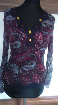 2x blúzky z prírodného ľahkého materiálu, veľ. 40-42 - 3