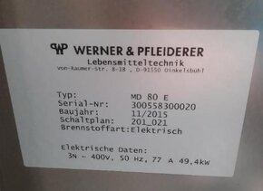 Pekarenska pec W&P matador 8m2 - 3