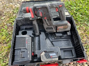Würth ABH 18 Compact vŕtacie kladivo, 2x batéria, kufor - 3
